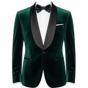 Emerald Velvet Tuxedo Blazer
