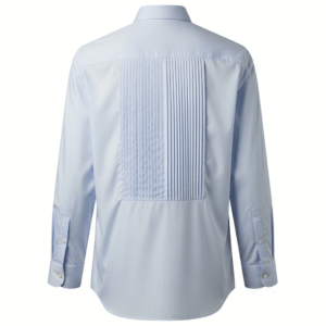 Back Pleated Tuxedo-Style Shirt